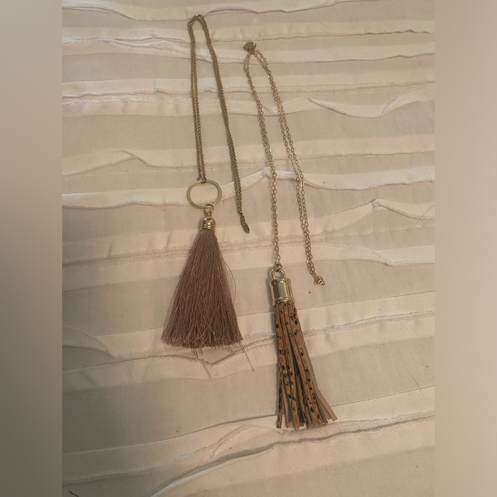 2 Tassel Necklaces